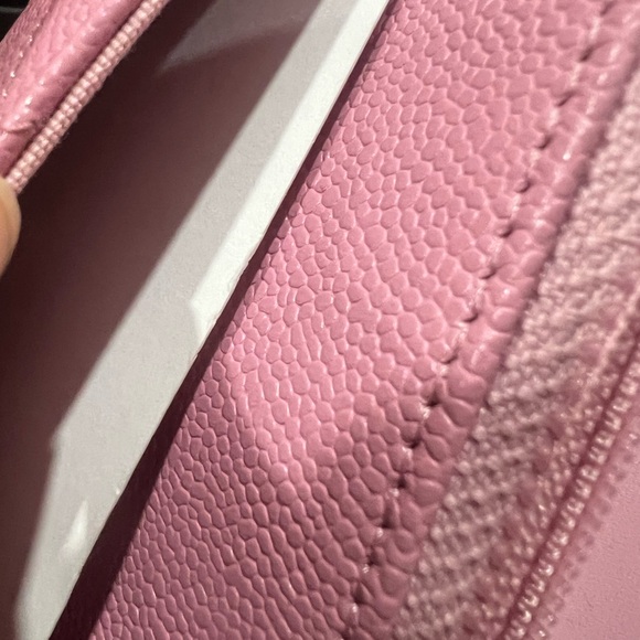 Chanel Caviar Pink Top handle Chanel letter logo crossbody bag - Picture 8 of 9